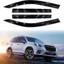 Tape-On Side Window Visor Deflectors Rain Guards for 2019-2024 Su-baru Fo-Rester Rain Deflectors, Visors Accessories for Cars 4pcs