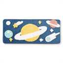 Bath Rug Cute Space Bathroom Rug Mat for Bathroom, Soft Microfiber Rug Water Absorbent Bath Mat fot Kids, Bedroom, Kitchen, Dinning, Non Skid Machine Washable Funny Rug (Rocket, 16x31) (1'4" x 2'7" (Rectangular), Planet)