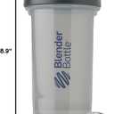 BlenderBottle Shaker Bottle Pro Series Perfect for Protein Shakes and Pre Workout, 28-Ounce, Full-Color Grey