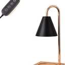 Erumpere Candle Warmer Lamp, Dimmable Candle Warmer Lamp with Timer for Jar Candles 2H/4H/8H Nightstand Lamp for Bedroom (2 Wax Warmer Bulbs)