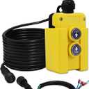 3 Wires Dump Trailer Remote Control Switch 12v DC Hydraulic Pump Power Unit Up Down Control Switch for Single Acting Hydraulic Dump Trailer Controller Truck Tipper Lift Gate Hoist