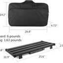 GOKKO Guitar Pedal Board 25.6''x11.9" with Integrated Power Supply and DI Module, Aluminum Powered Guitar Pedalboard with Carry Bag (GK-55)