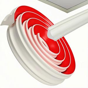 Crown Molding Peel and Stick 98" Length 2" Wide Self Adhesive Trim - No Tools Needed Easy Install Flexible Wall & Ceiling Molding for DIY Home Decor (White)