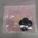 2 Pack Hidden Keychain Holder for Airtag 2nd & 1st - Cute Leather Key Ring Case Cover for Women - Black&Pink Flower