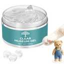 Clear Exhibit Gel for Museum, Reusable Earthquake Putty to Keep Collections in Place, Removable & No Residue Transparent Wax for Glass Art, Antiques & Decor to Prevent Falling, Vibration (3.52 Oz)