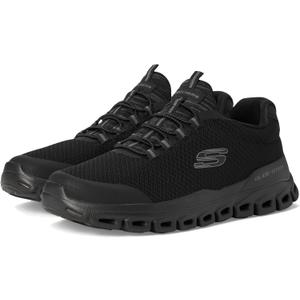 Skechers Men's Glide-Step Sylo Sneaker (10.5 Wide, Black/Black)