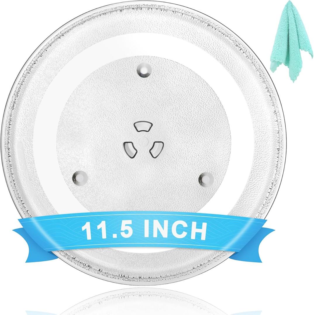 11.5" Universal Microwave Plate Replacement Glass Turntable | Fits GE, Samsung, LG, Magic Chef, Amana, Toshiba