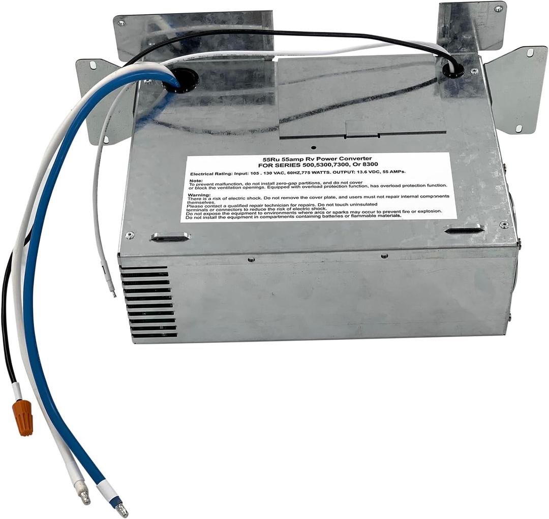 55RU 3-Stage Power Components 55A Rv Converter/Charger Replacement for P-aralax & M-agnetek 7355 Power Centers, for Camper Rv Trailer Series 500 5300 7300 8300
