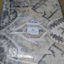 Area Rugs for Living Room 0.24inch Low Pile Faux Wool Bedroom Rug TPR Anti-Slip Backing Carpet Vintage Soft Rugs for Dining Room décor Machine Washable (Beige, 9 * 12)