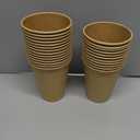 Lamosi 100 Count 12 oz Paper Cups, Disposable Kraft Paper Coffee Cups 12 Ounce for Hot/Cold Beverages, Water, Party, Picnic, Travel, Events