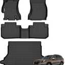 Binmotor-Floor Mats Cargo Liner Set for Subaru Forester 2014-2018, All Weather TPE Car Floor Mats for Subaru Forester Accessories Custom Fit Vehicle Mats