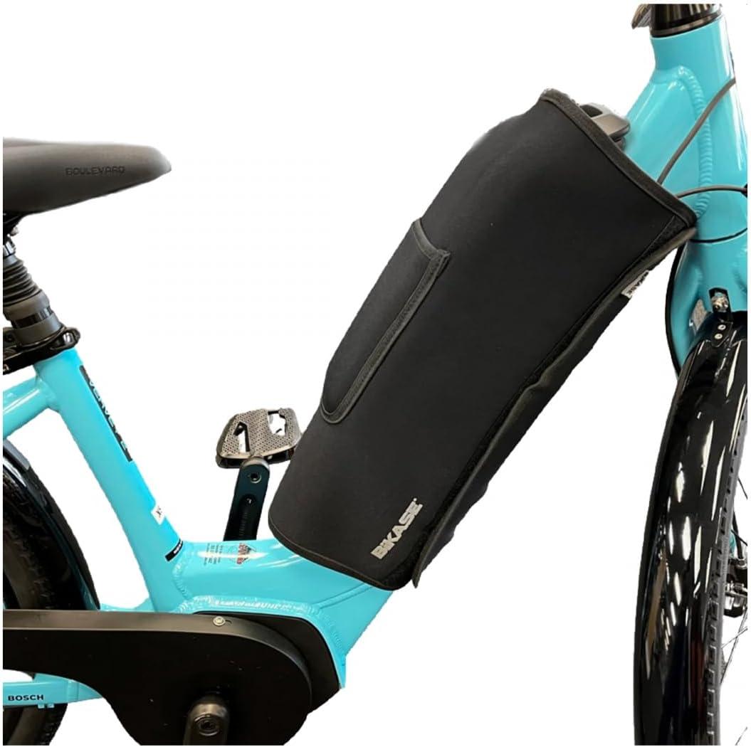 BiKase E-Bike Battery Cover Neoprene Electric Bicycle Battery Cover for Outdoor Riding, Transporting on Car Rack, eBike Battery Cover for Isolating Battery, Waterproof, Dirt Resistant