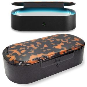 Sonix Beyond UV+O3 Sanitizer Box and Universal Charger UV and Ozone Disinfector for Phone, Mask, Makeup Brush, Nail Tool (Brown Tort)