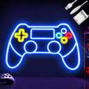 Gamepad Neon Sign, Battery or Usb Powered for Gaming Room Decor, Adjustable Brightness Gamepad Neon Light(16.5 x 11.2 inches)