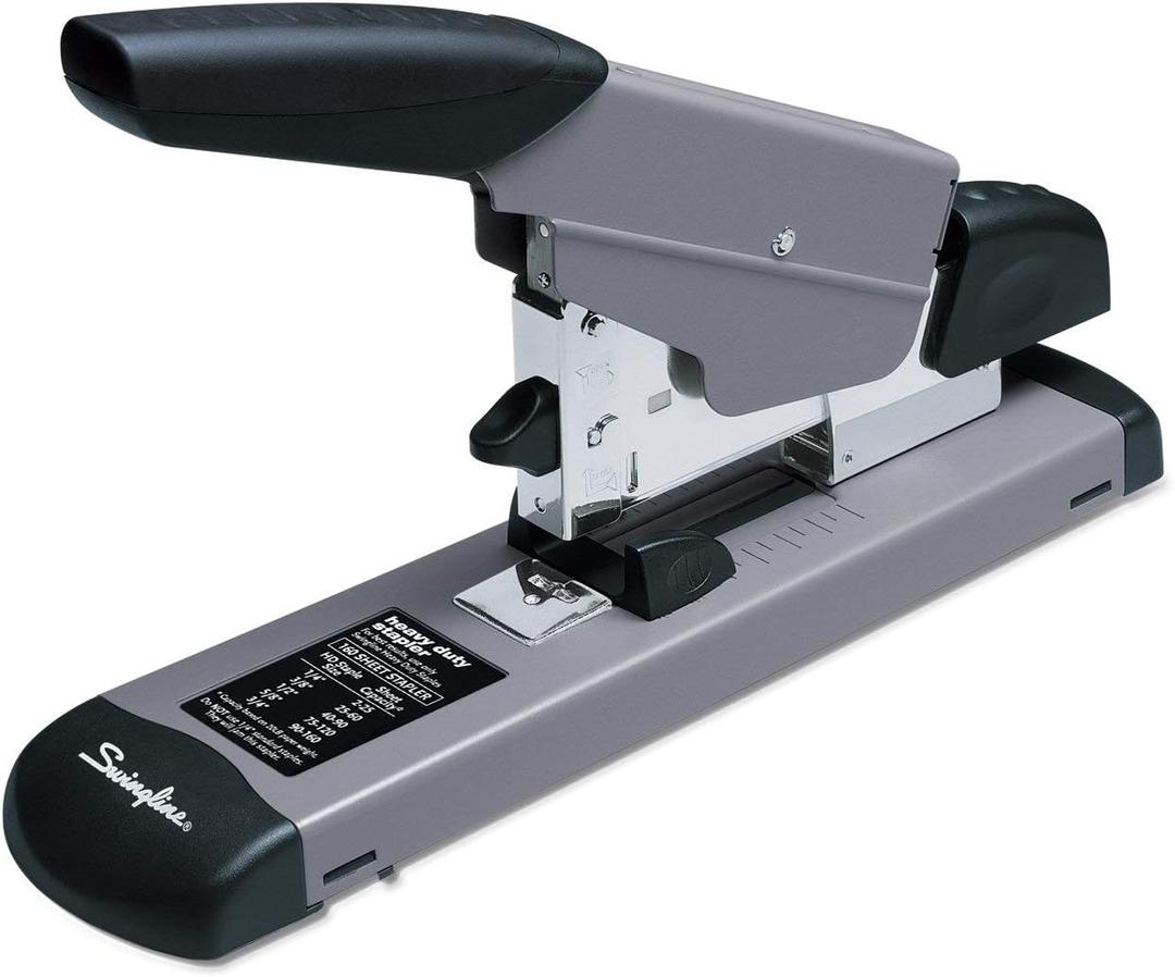 Swingline Heavy Duty Stapler, 160 Sheet Capacity, Jam Free, Metal, Black and Gray (39005)