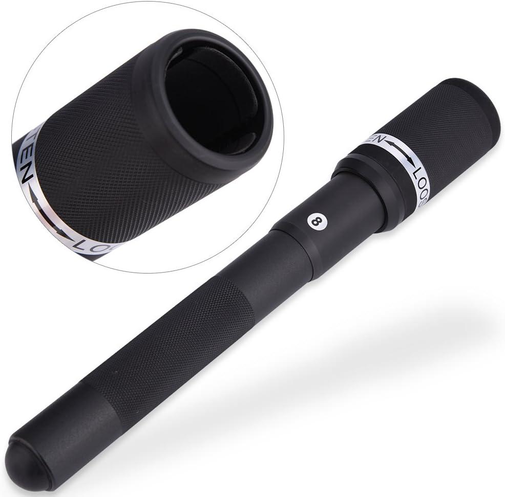 Watris Veiyi 12.6inch Pool Cue Extender, Billiard Cue Sticks, Telescopic Pool Stick, Aluminium Alloy Billiard Accessories Extender Black