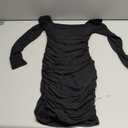 Teen Girl Long Puff Sleeve Bodycon Dress Junior Prom HOCO Formal Outfits Tween Birthday Pageant Tight Pencil Dress (9-10 Years, Black)