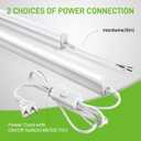 Pak 4FT LED Shop Lights, 2300LM 6500K Cool White, 20W Energy Efficient Linkable Ceiling and Under Cabinet Lighting, T5 Integrated Utility Fixture for Garage, Workshop, Basement, FCC Certified, 4 Pack