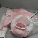 COOSEYA Baby Shower Stand, Toddler Bath Stand Support with Thicker Colum, Anti-Pinch, Anti-Slip Base, Adjustable Shower Holder for Toddler Standing Up Themselves, Ideal Gift for Infants 8-36 Months (Pink)