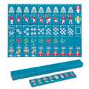 Jongyance American Mahjong Tile Set with Carrying Bag and Accessories, 160 Acrylic Engraved Mahjong Tiles