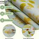 Rectangle Picnic Table Cloth, Elastic Waterproof Fitted Vinyl Tablecloths for 4 Foot Tables, Wipeable Flannel Backed Table Covers for Dining, Camping, Outdoor(Leaves,24"x48")