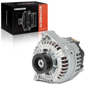 A-Premium Alternator Compatible with Chevrolet Equinox 2005-2006 & Pontiac Torrent 2006, 3.4L, 12V 145A 6-Groove Pulley Clockwise, Replace# 10356804, 10396843