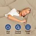 Extra Deep King 400 Thread Count Cotton Fitted Sheet - Hotel Luxury Single Fitted Sheet Only - Easily Fits 18" to 24" Mattress - Soft, Wrinkle Free, Breathable & Comfy Extra Deep Pockets Cream Fitted