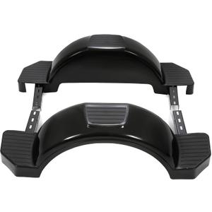 Set of 2 Single Axle Trailer Fenders 13" Wheels Tire Skirt Boat(Black)