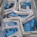 Children's Table and Chair Set Suitable for Boys and Girls Age 2-12 Height Adjustable Table top Can be Painted with 6 Seats Suitable for Family Learning Daily use (Sky blueBlue)