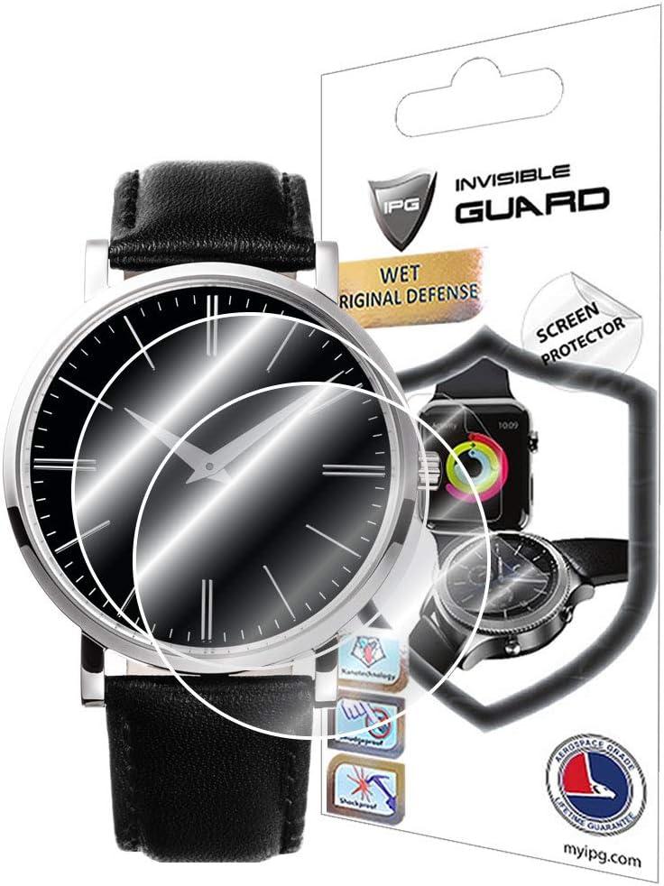 IPG for Universal Round Watch Screen Protector (2 Units) Hydrogel Film Bubble Free Anti-Scratch Invisible Protection Good for Smart Watch Too Size Options are Available (42 mm Diameter)