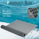 Tondiamo Drainage Pool Flooring Mats Swimming Pool Non Slip Mat PVC Splash Matting Mesh Hollow Doormat Roll for Outdoor Indoor Patio Restaurant Garage Kitchen Bathroom Bars(3 x 10 ft,Grey)