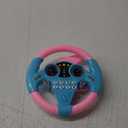 Toyvian Kids Steering Wheel - Toddler Steering Wheel Toy, Simulated Driving Controller, Pretend Driving Toy with Light Music for Boys Girls (Pink)