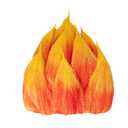 Halloween Angry Fire Costumes Including Flame Wig Like Fire, Hair Cap, Striped Tie, Gloves, Men's and Women's Dress Up