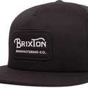 Brixton Men's Grade High Profile Adjustable Mesh Hat (Black/Black)