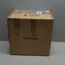 Modern Decor Adjustable Pendant Lamp Kitchen Island, Aluminum and Wood Finish,1-Light E26 Base Ceiling Hanging Light for Dining Room Shop Restaurant (White+Dark Wood Grain, 35cm)