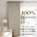 Neutral Pinch Pleat Linen Blackout Curtains 108 Inches Long 2 Panel Set for Living Room Back Tab Pleated Drapes Room Darkening Light Blocking Window Curtain for Bedroom Cottage Farmhouse Taupe 9 FT