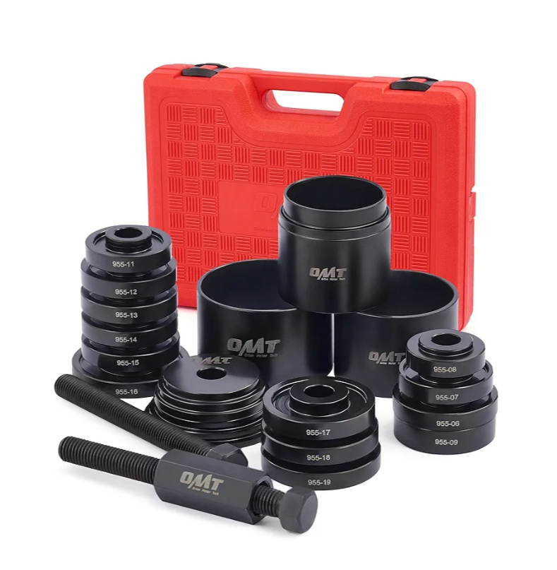 Orion Motor Tech Wheel Bearing Press Kit for Front Wheel Drive Bearing Removal & Installation, 24pc Wheel Bearing Puller Tool Set with Sliding Screws Universal Bushings Sleeves Storage Case