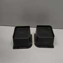 Bed Risers Heavy Duty, Oversized Furniture Risers, Support Up to 6000 Lbs, Lift 3 inch for Couch, Sofa, Table,Chair (Black 6 Pack, 4 inch)