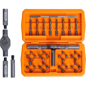 42 in 1 Magnetic Screwdriver, Screwdriver Set, Multi Bit Ratcheting Screwdriver Set with Storage Case Repair Tool Kit for Computer, Eyeglass, Bicycles, Watch, Ring Doorbell, Furniture and DIY