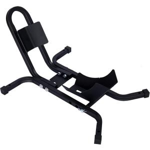 Motorcycle Front Tire Chock, 1200 Lb Heavy Duty Wheel Stand, Black Motorbike Front Chock for 17"-21" Wheels, High-Grade Steel Trailer Stand