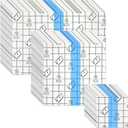 Tattoo Aftercare Bandage, 150-Pack Pre-Cut Patches [Assorted Sizes 2x2, 4x4, 4x6 in], Waterproof Second Skin Sheets, Clear Adhesive Film Dressing for Tattoos, Shower Shield