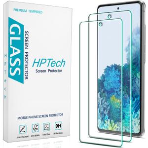 (2 Pack Designed for Samsung Galaxy S20 FE, Galaxy S20 FE 5G, Galaxy S20 FE 5G UW Tempered Glass Screen Protector, 9H Hardness, Support Fingerprint Reader, Case Friendly