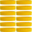 ONUPGO Sweatband Headbands for Men & Women -12PCS Sports Headbands Moisture Wicking Athletic Cotton Terry Cloth Headband for Tennis,Basketball,Football,Gym,Working Out