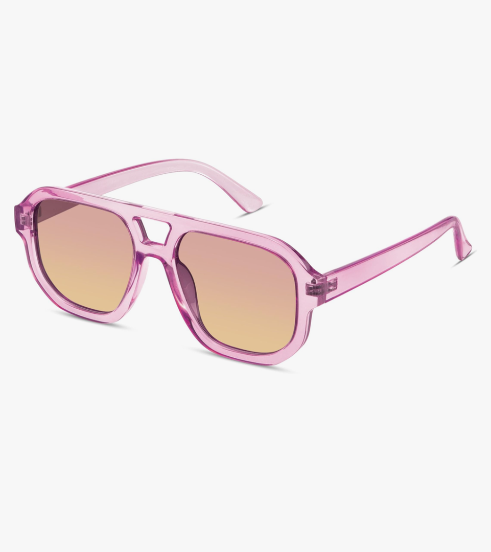 livho Trendy Polarized Square Aviator Sunglasses Women Men Square Eyewear Frame, Retro Sun Glasses for Women Men 2025 Shades