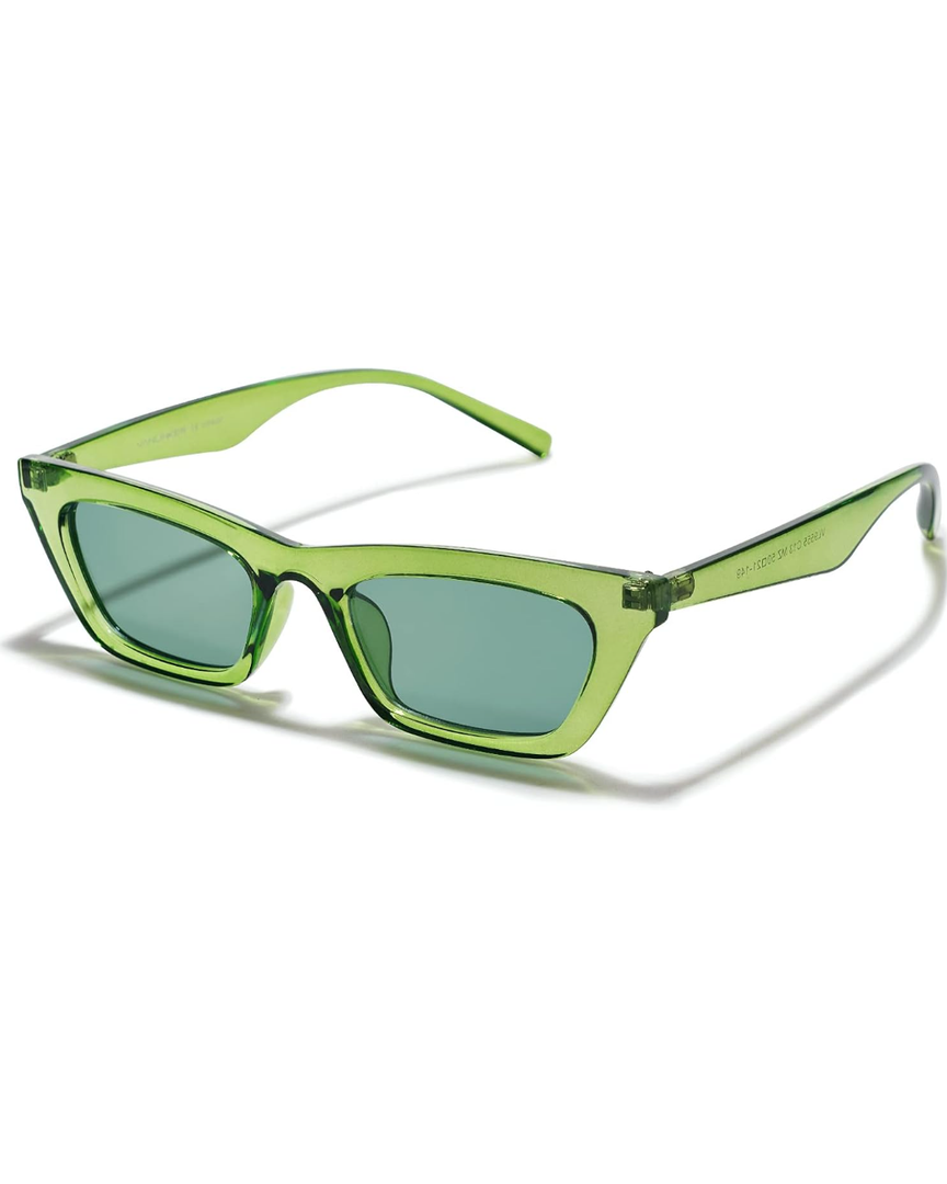 VANLINKER Small Trendy Skinny Cat Eye Sunglasses Women Retro Tiny Square Shade VL9555