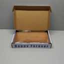 ETMI Vintage Bread Box for Kitchen Countertop  Retro Brown Bread Storage Box Breadbox