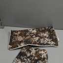 DEZENE Pack of 2 Vintage Floral Throw Pillow Covers 18x18 Boho Farmhouse Accents Chenille Square Decorative Pillow Cases for Living Room Couch Bed Home Decor, Dark Brown