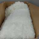 Area Rugs for Living Room 6x9, Ultra Soft Fluffy Rug for Bedroom, Modern Shaggy Carpets Fuzzy Rug for Girls Boys Room Home Indoor Nursery Teens Dorm Decor, Upgrade Non-Slip Durable, Cream White