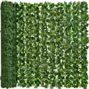 DearHouse Artificial Ivy Privacy Fence, 118x69in Artificial Hedges Fence and Faux Ivy Vine Leaf Decoration for Outdoor Garden Decor (118*68.9inch)