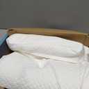 Emircey Clinical-Level Relief Cervical Neck Pillow for Sleeping, Orthopedic Contour Memory Foam Pillow for Side Sleepers, Cooling Reading Pillow for Neck Relief, Ergonomic for Back Stomach Sleepers (Queen, Snow White)